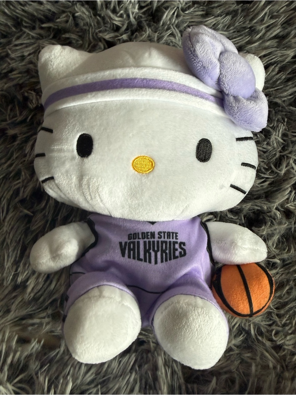 Hello Kitty Golden State Valkyries Lavender Kids One-Piece Plush
